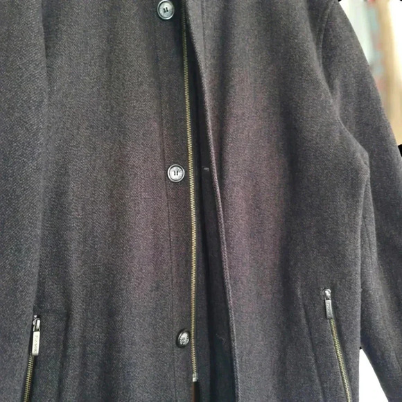 Jos. A. Bank Wool Blend Brown Tweed Winter Executive coat Size M - Picture 9 of 14